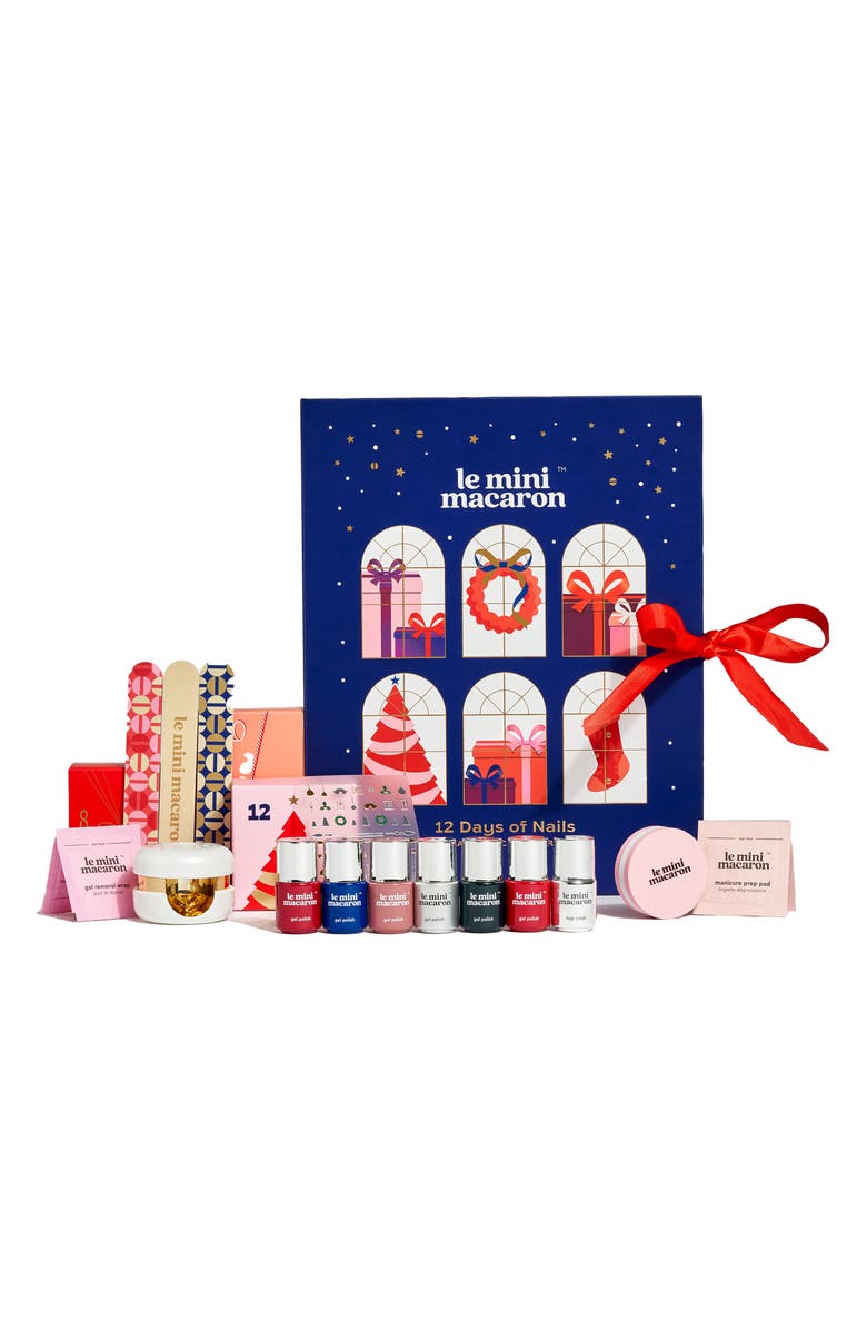 Le Mini Macaron 12 Days of Nails Christmas Calendar $105 Value, Main, color, 