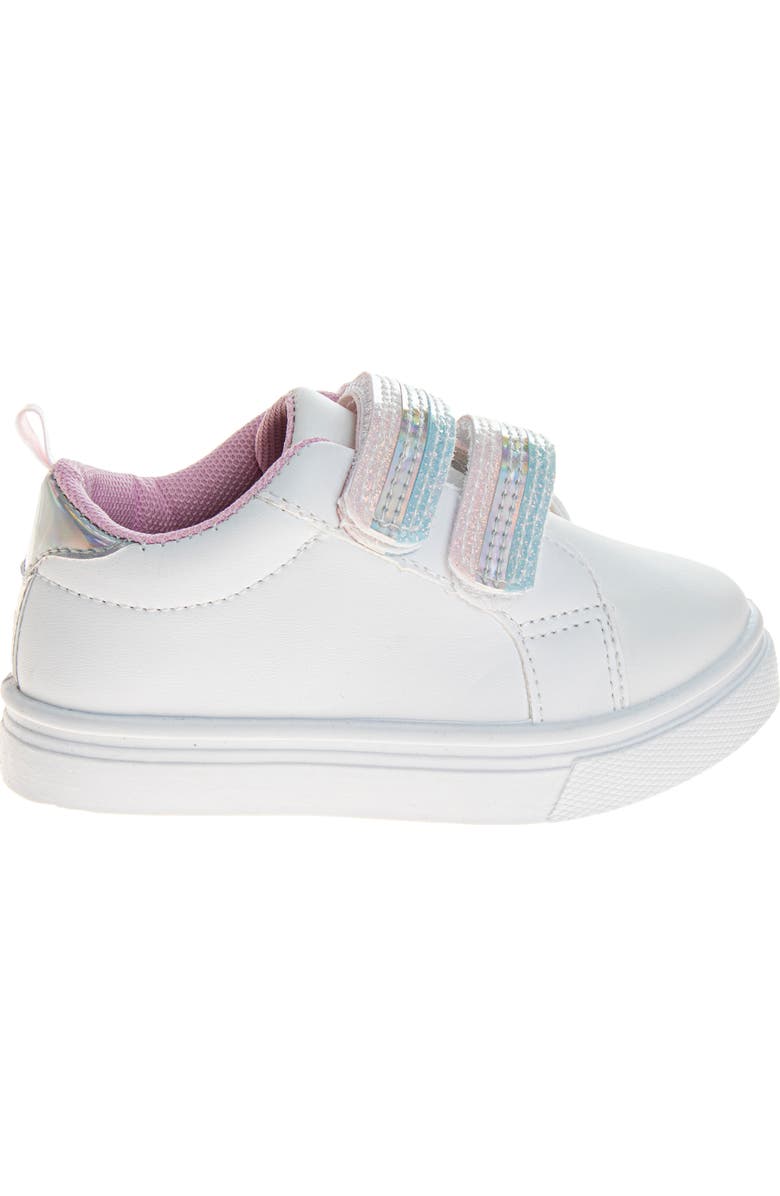 Laura Ashley Girls Hook and Loop Sneakers, Alternate, color, White