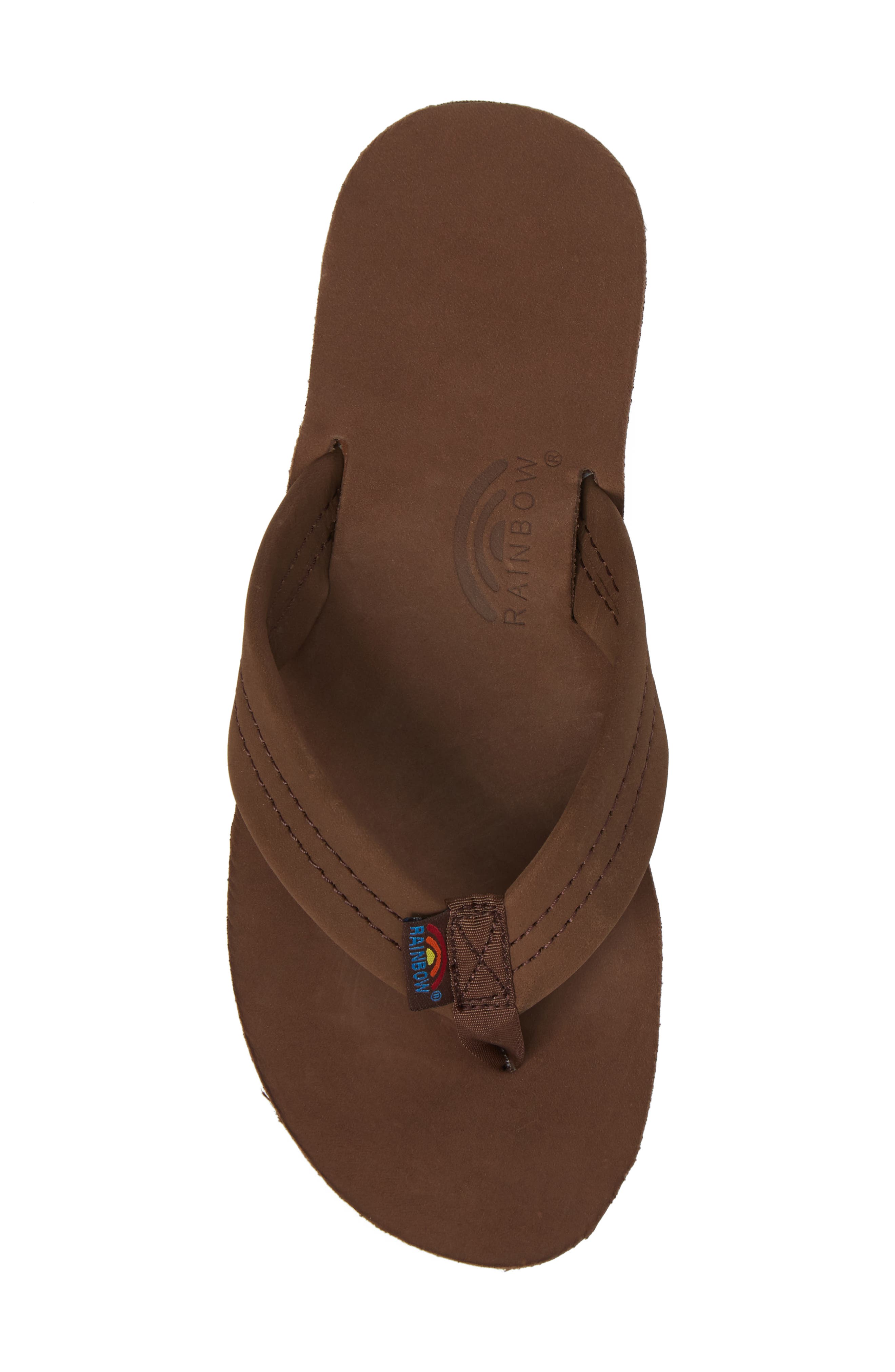 Rainbow<sup>®</sup> Rainbow Leather Sandal, Alternate, color, Expresso