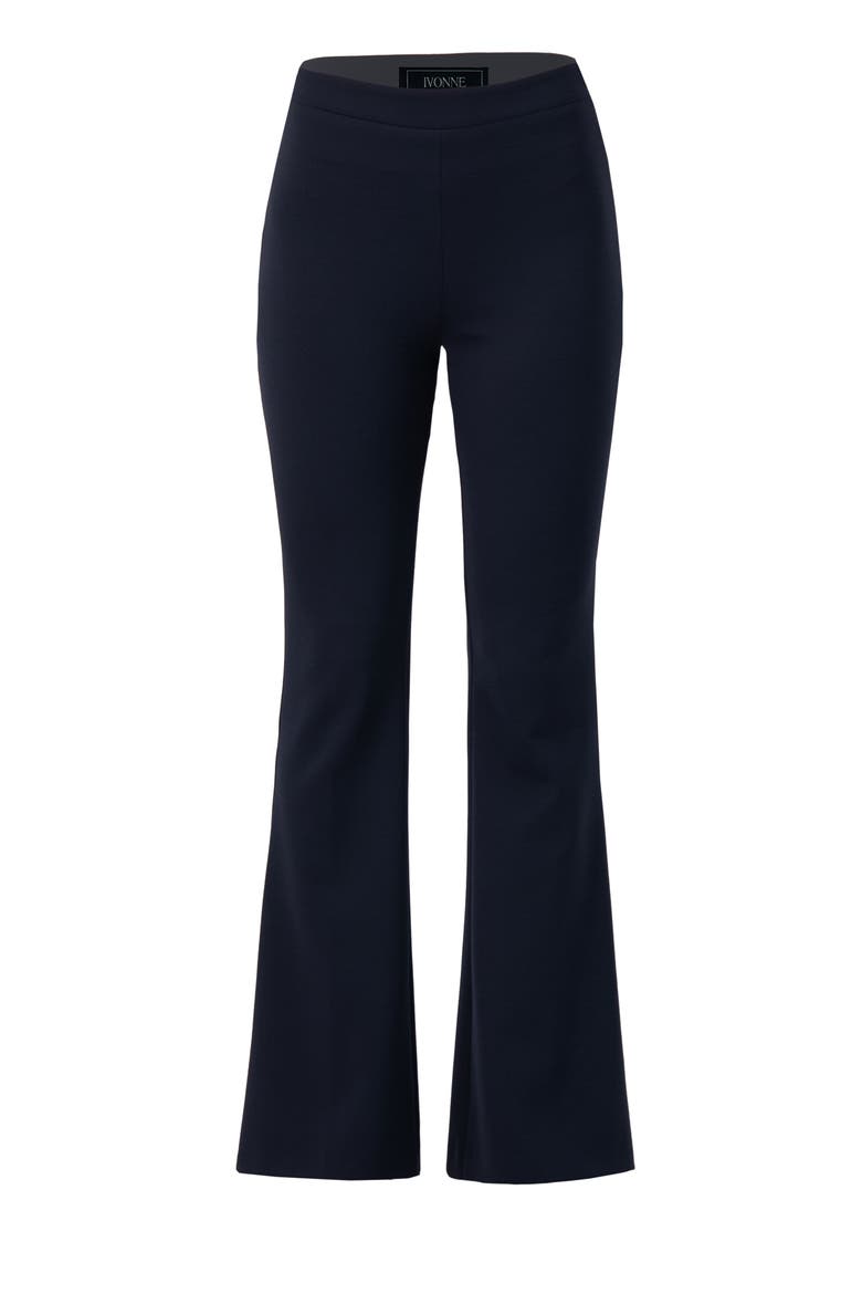 Semi-Flared Trousers, Alternate, color, Navy Blue