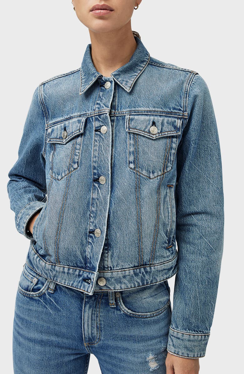 rag & bone Nico Denim Trucker Jacket, Alternate, color,