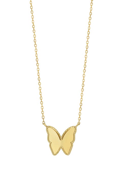 14K Gold Butterfly Pendant Necklace (Nordstrom Exclusive)