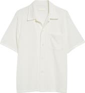 OUR LEGACY Boxy Bouclé Button-Up Shirt