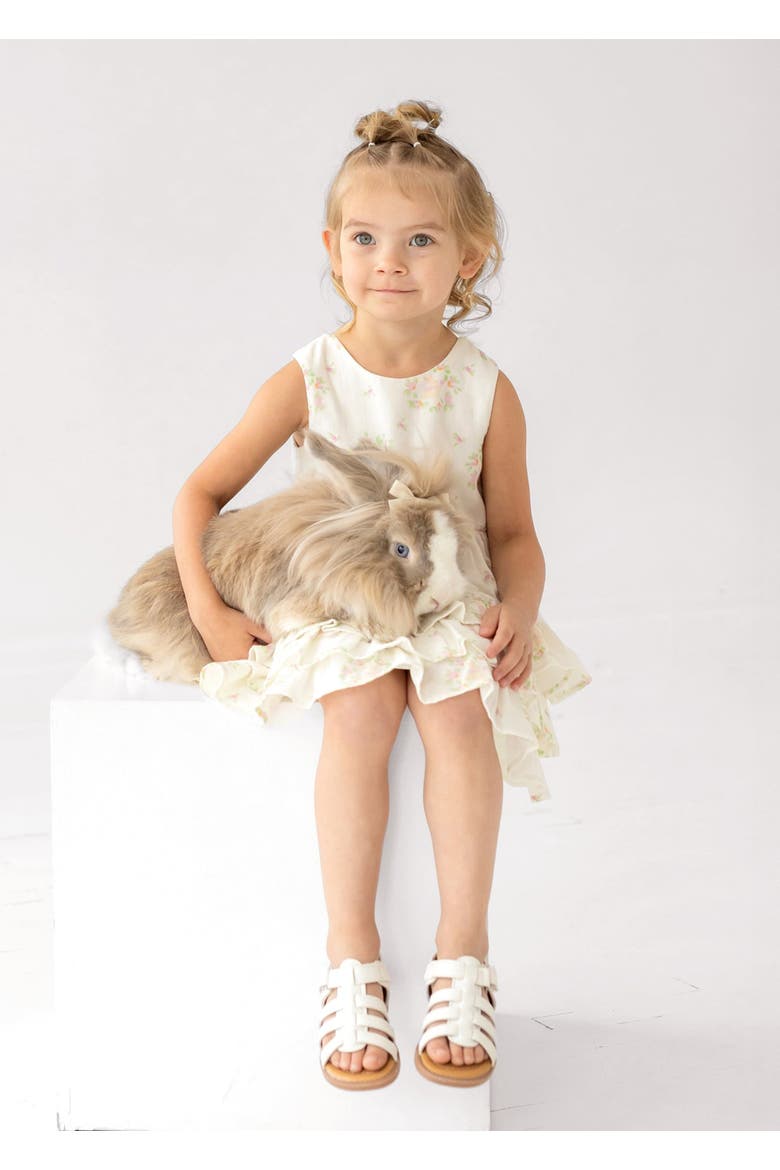 Sweet Cottontails Sleeveless Dress, Alternate, color, White