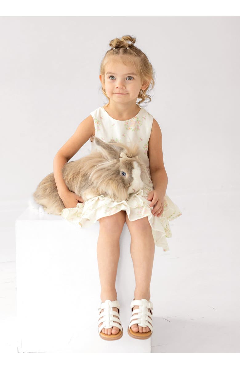 Mabel + Honey Sweet Cottontails Sleeveless Dress, Alternate, color, White