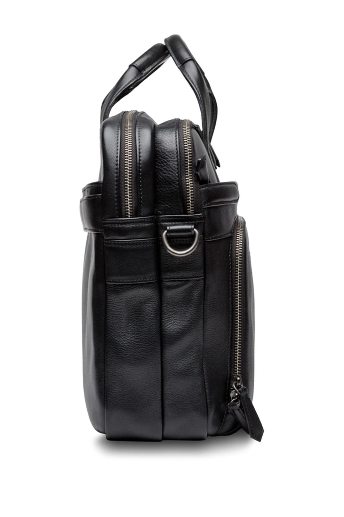 Bosca Double Zip Leather Laptop Brief, Alternate, color, 