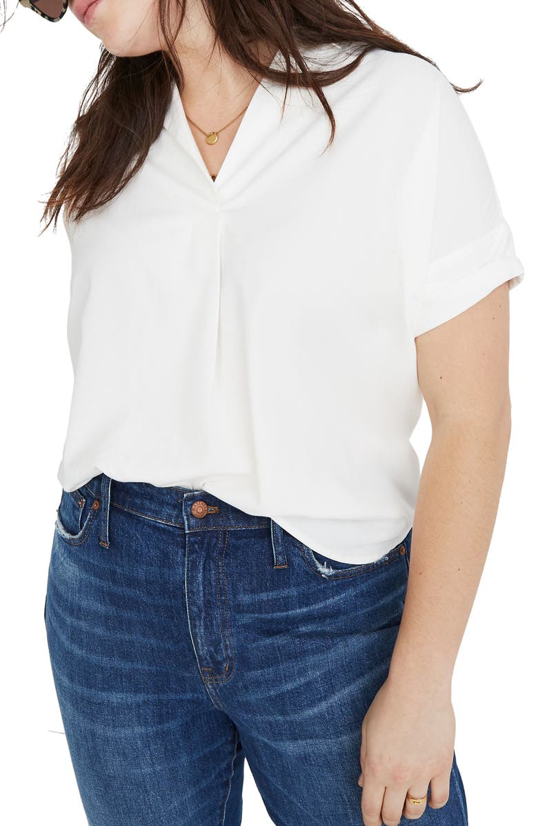 Madewell Courier Button Back Shirt, Alternate, color,