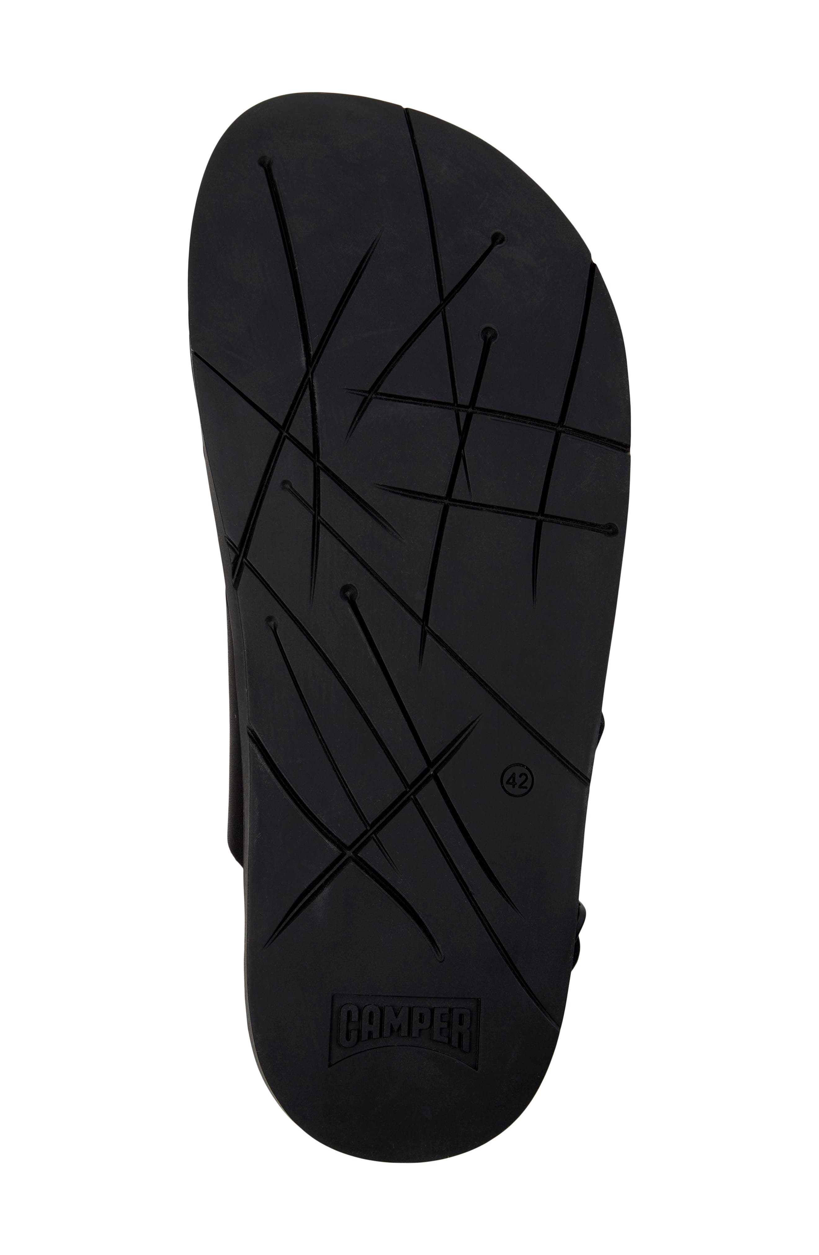 Camper Lluc X-Strap Sandal, Alternate, color, Black