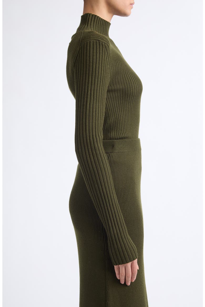Wool Blend Sweater, Alternate, color, MARSH GREEN