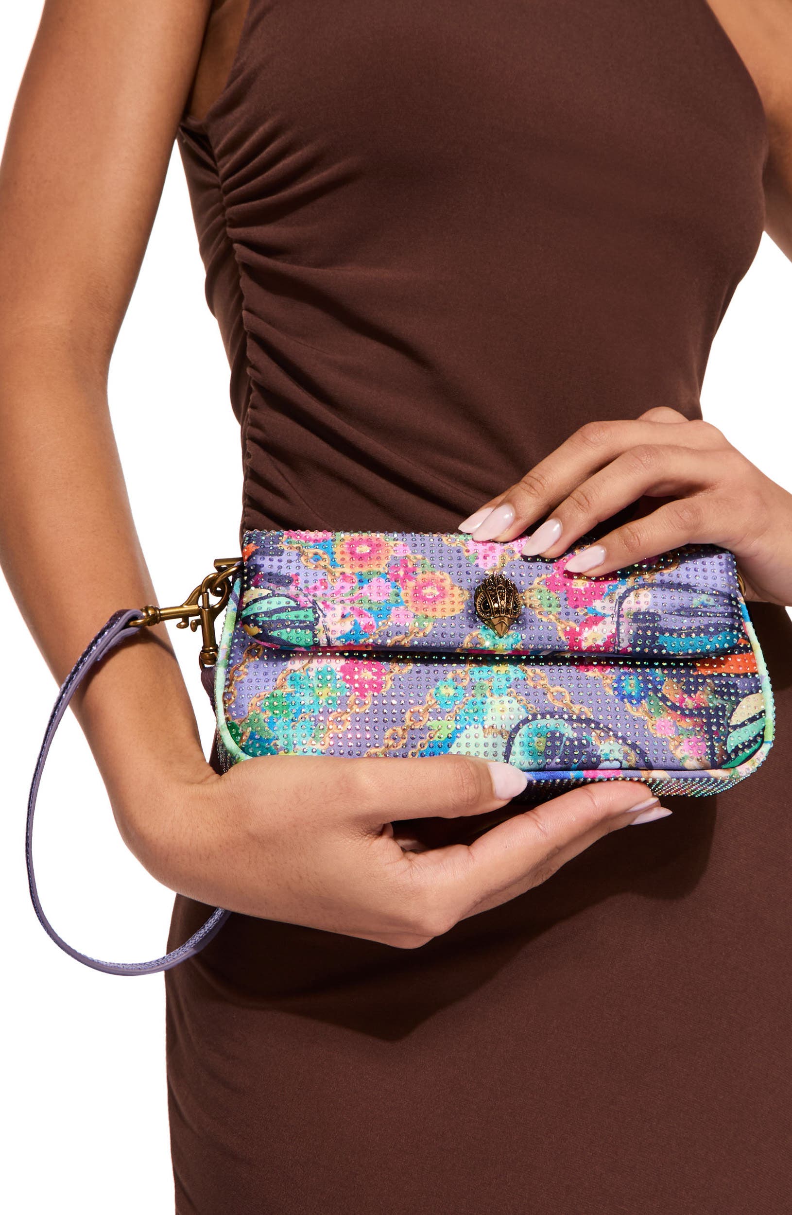 Kurt Geiger London Pickle Shoulder Bag, Alternate, color, Lilac