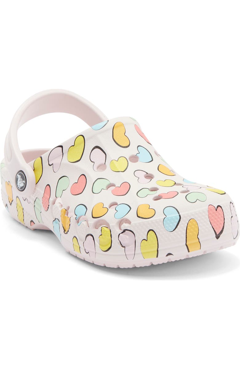 CROCS Kids' Baya Print Clog, Main, color, Barely Pink