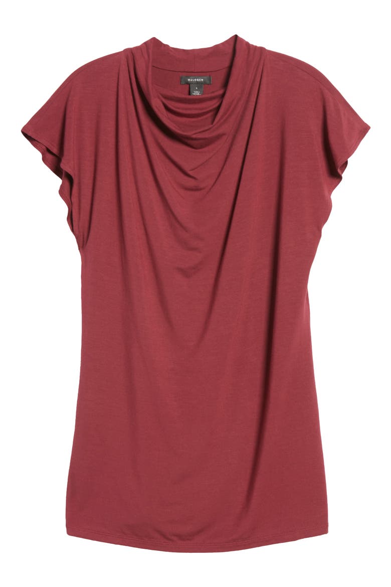Drape Top, Alternate, color, RED CORDOVAN