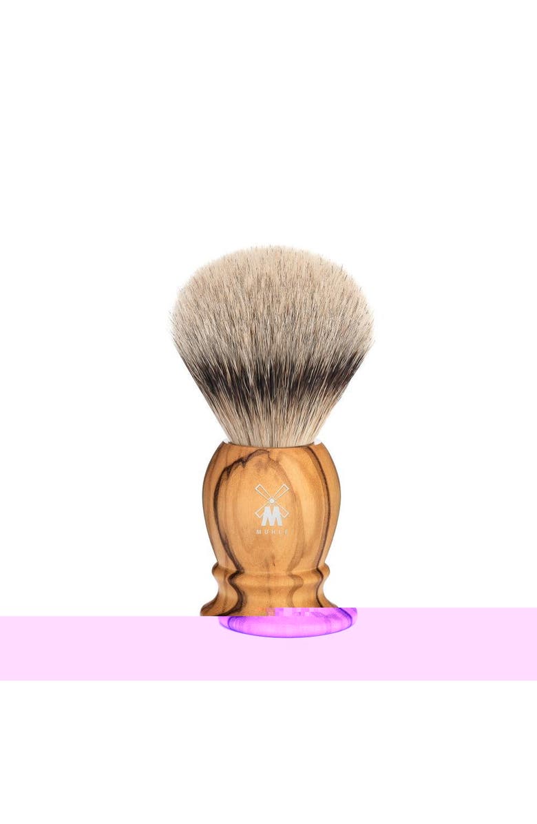 MÜHLE Classic Small Olive Wood Silvertip Badger Shaving Brush, Main, color, Olive Wood