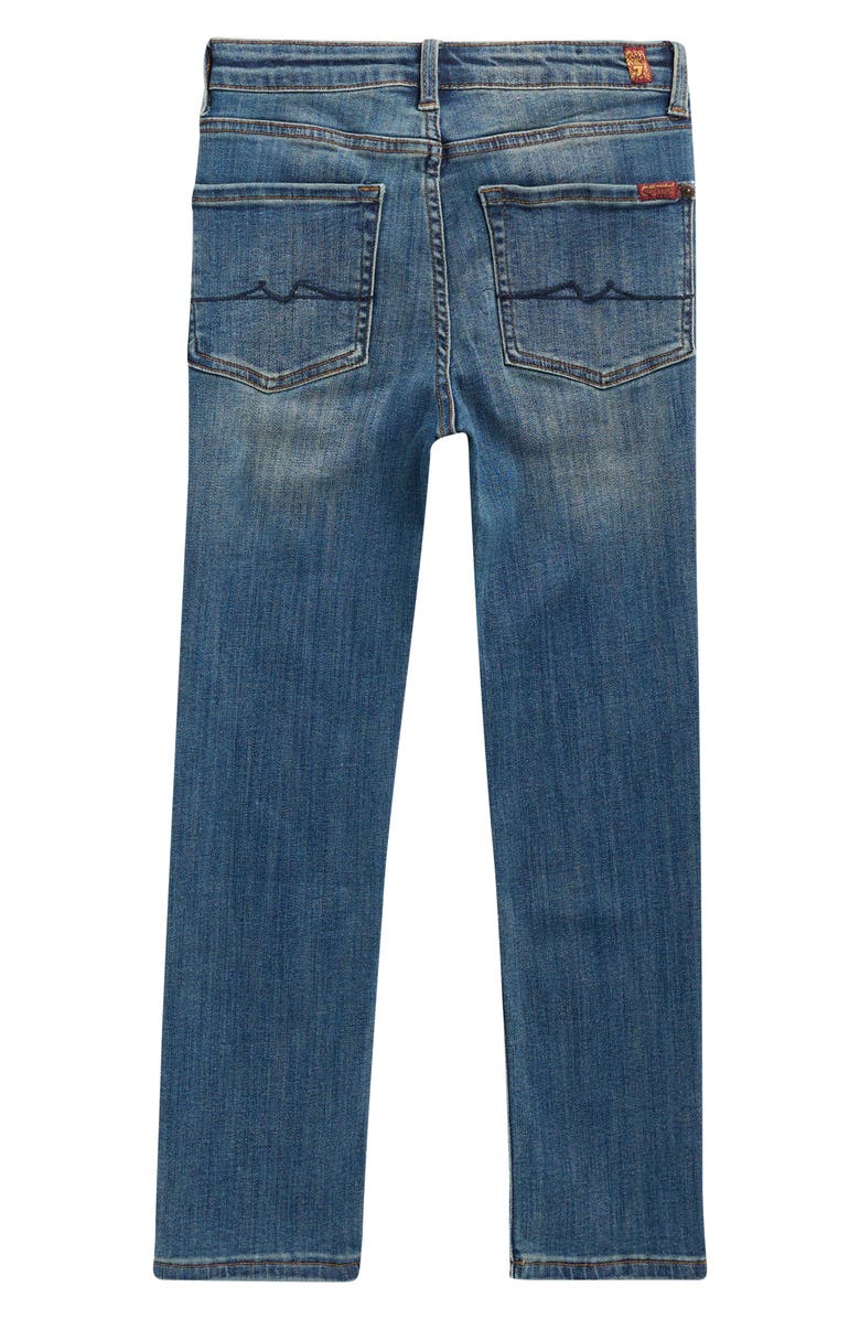 7 For All Mankind Kids' Slimmy Straight Leg Jeans, Alternate, color, Threadlike