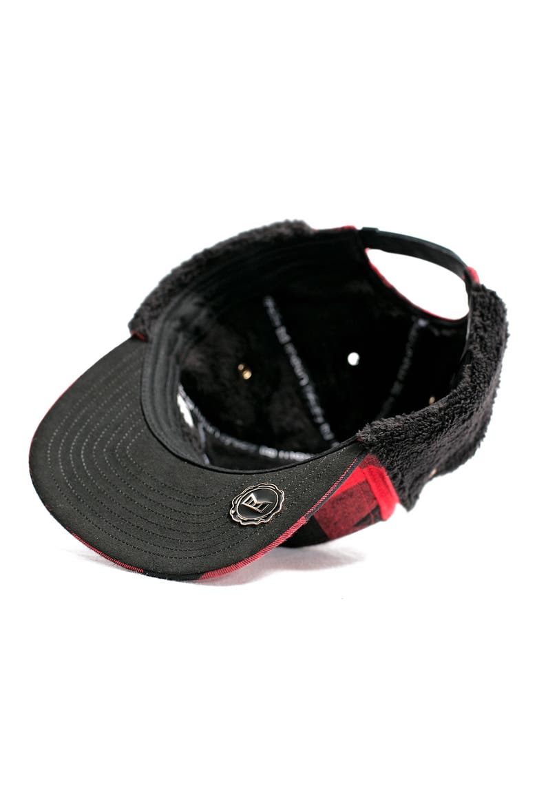 Lumberjack Snapback Cap, Alternate, color, RED/ BLACK