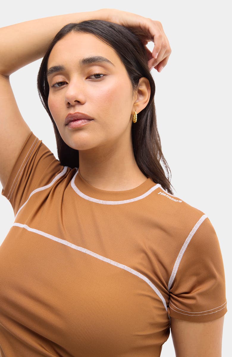 Halfdays Mollie Performance T-Shirt, Alternate, color, Nuthatch