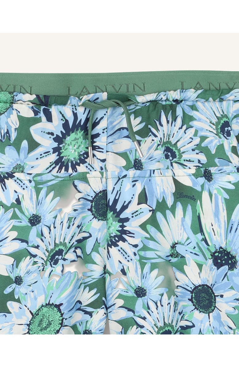 Lanvin Printed Bermuda Shorts, Alternate, color, Jade