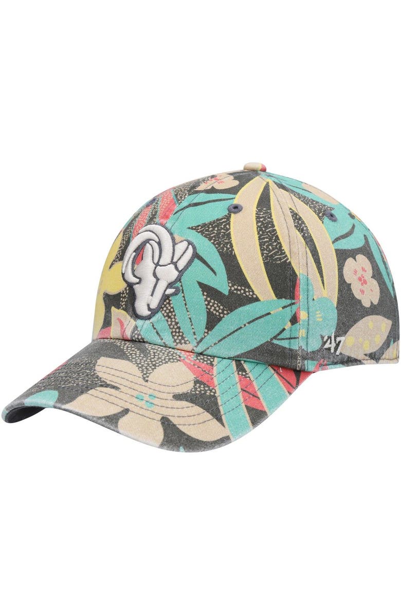 '47 Women's '47 Los Angeles Rams Plumeria Clean Up Adjustable Hat, Main, color, 