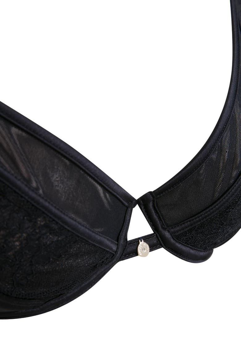 Dakota Tulle Bra, Alternate, color, Black