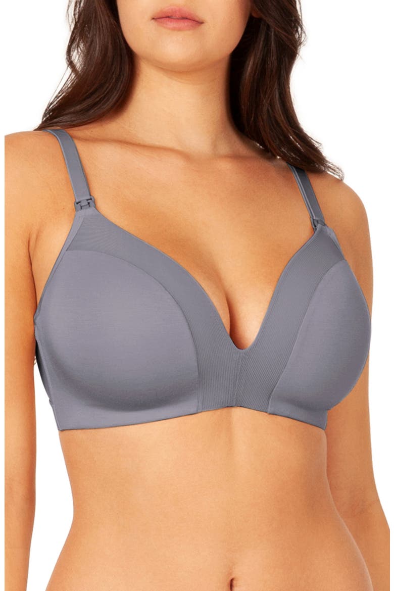 The No-Wire Nursing Bra, Main, color, SMOKE