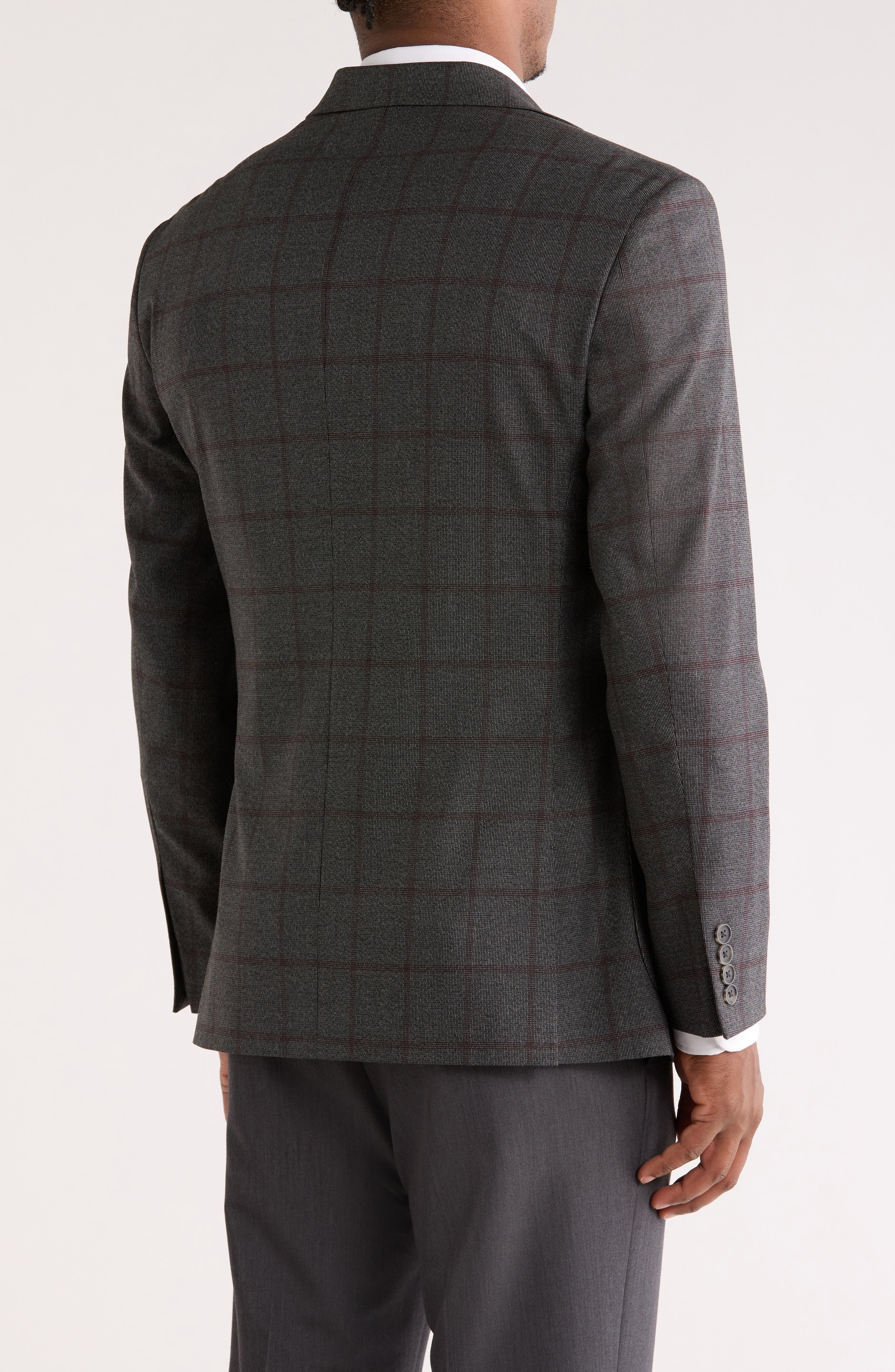 Windowpane Knit Sport Coat - image 2