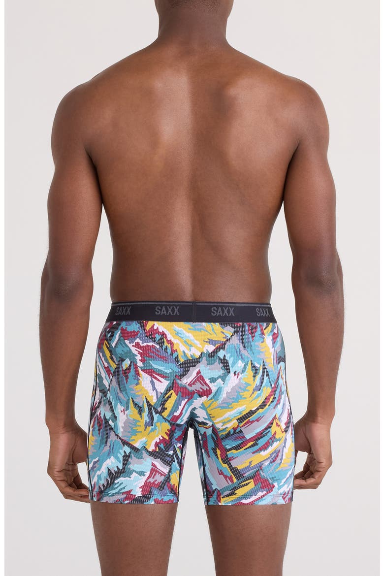 Quest Quick Dry Mesh Boxer Briefs, Alternate, color, PRISM PEAKS-MULTI
