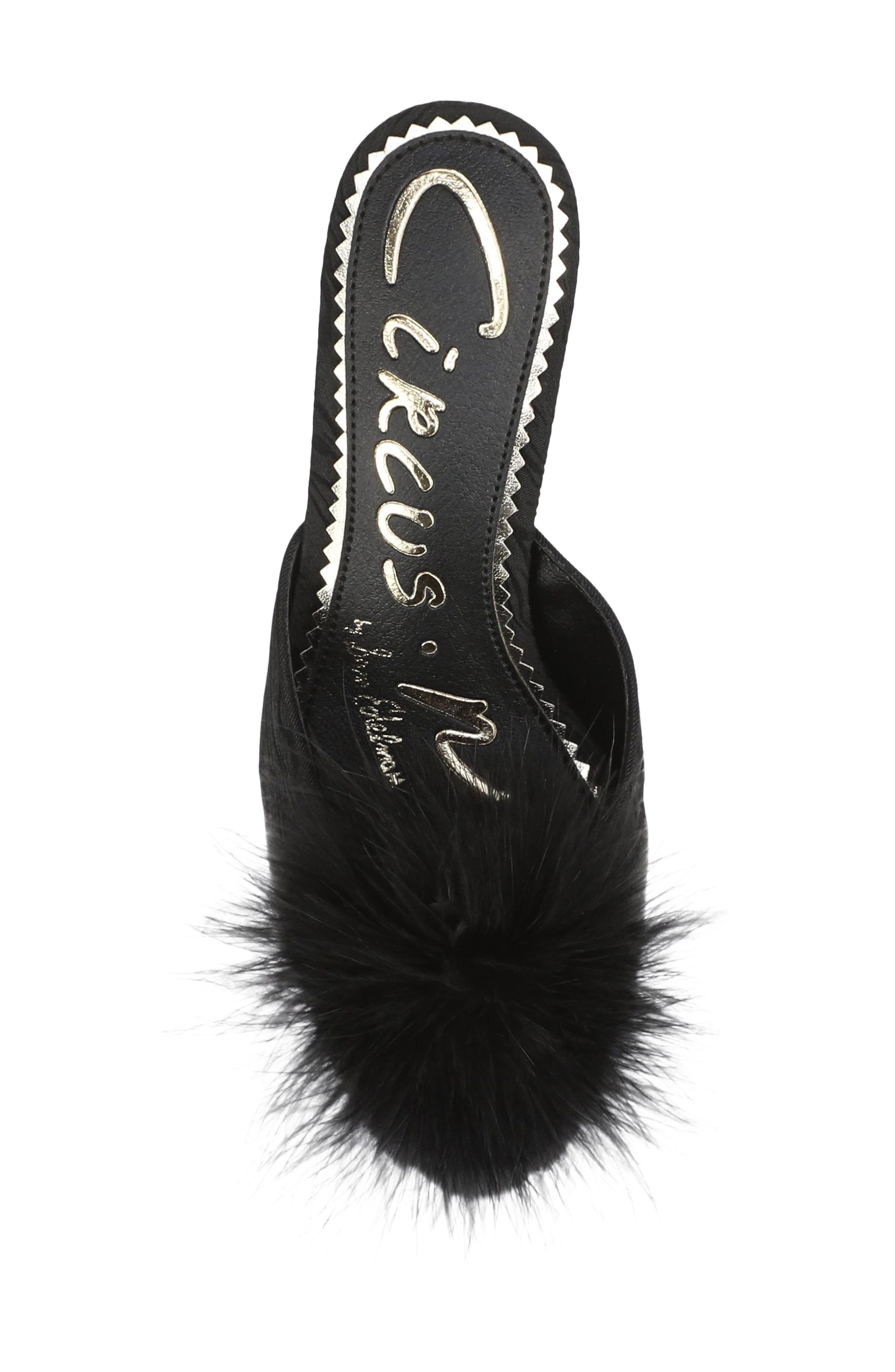 Glenda Fluff Mule, Alternate, color, BLACK