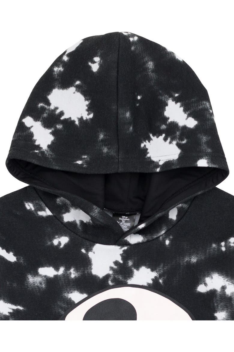 Nightmare Before Christmas Fleece Hooded Sweatshirt, Alternate, color, Jack Skellington Black