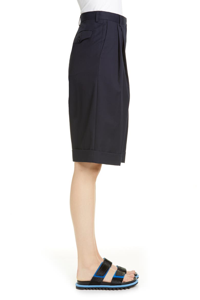 Partan Cotton & Wool Shorts, Alternate, color, 509-NAVY
