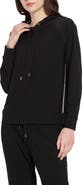 Lysse Julia Beaded Trim Stretch Crepe Hoodie