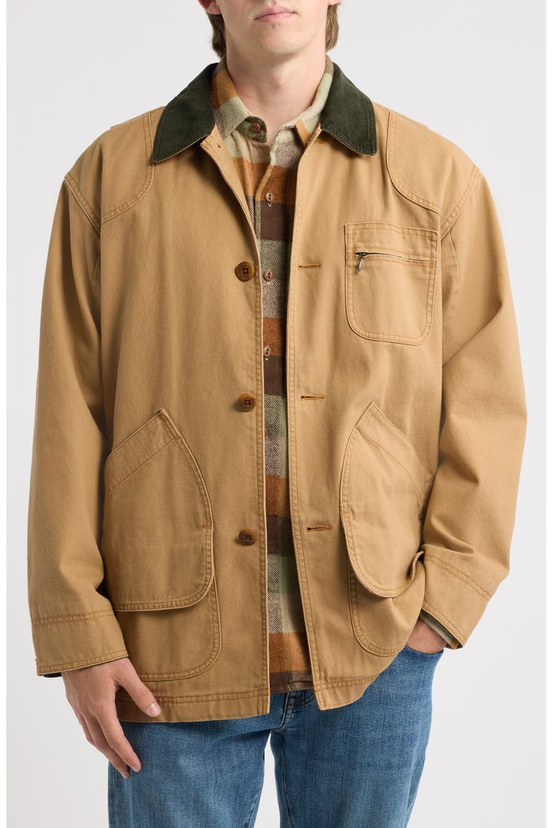 Cotton Lined Field Coat, Main, color, SADDLE