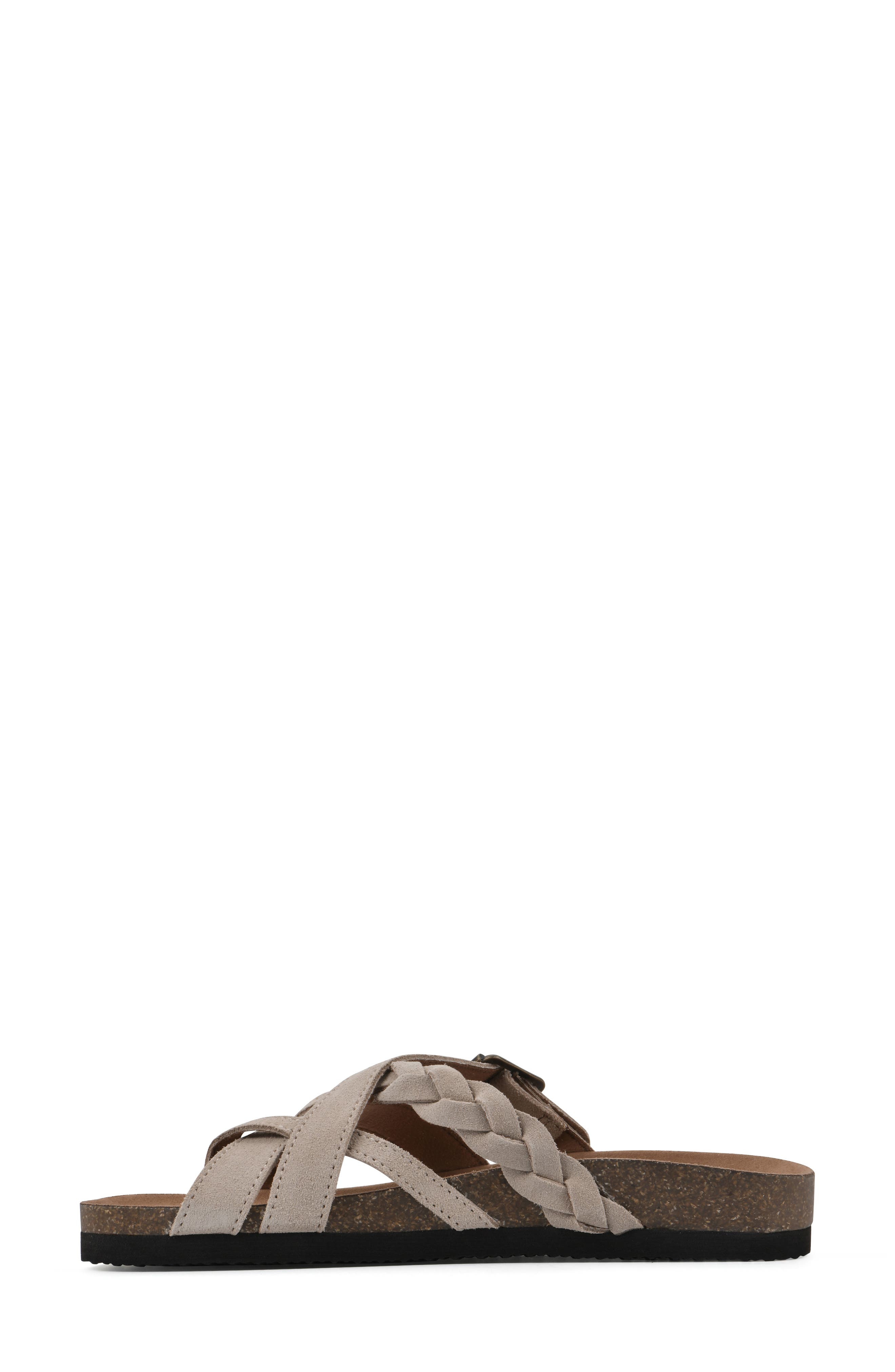 Harrington Leather Footbed Sandal, Alternate, color, SANDAL WOOD/ SUEDE