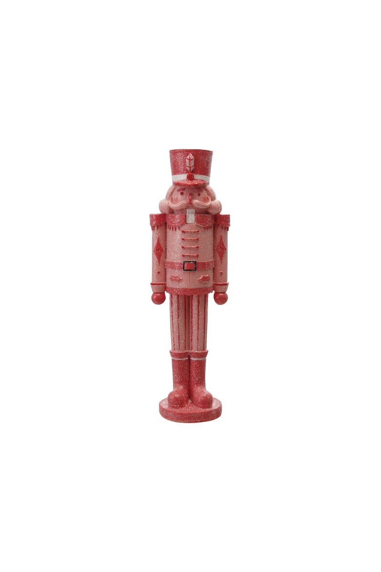 Resin Nutcracker, Pink and Red, Main, color, Pink and Red