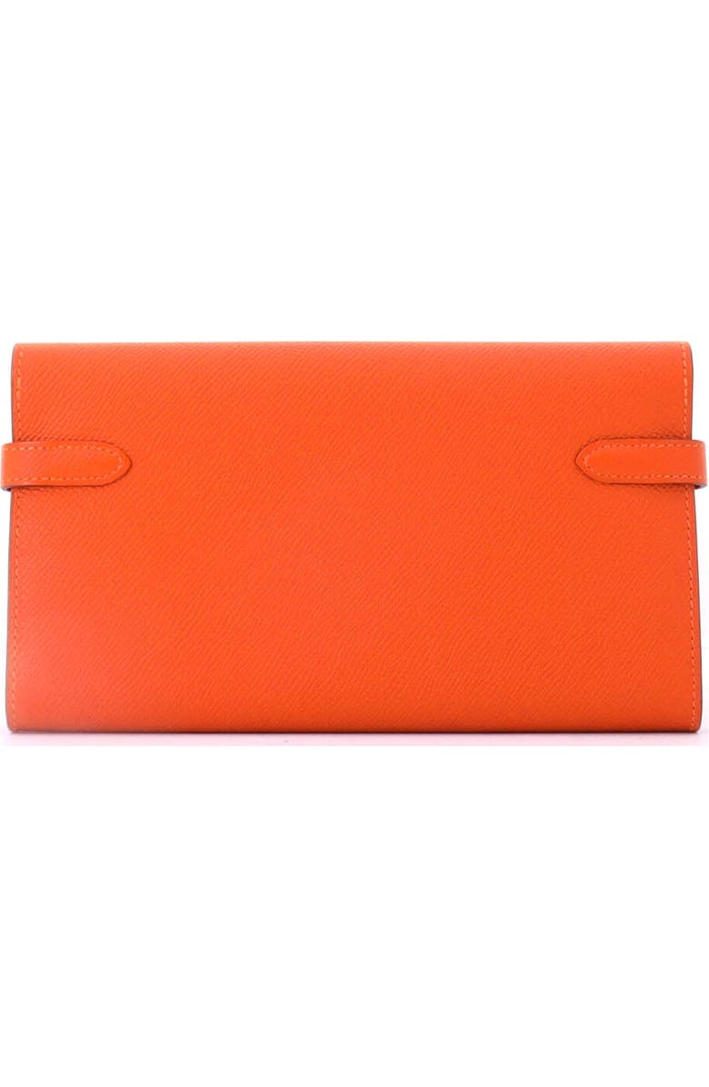 Pre-Owned Hermes Kelly Wallet Epsom Long, Alternate, color, Feu