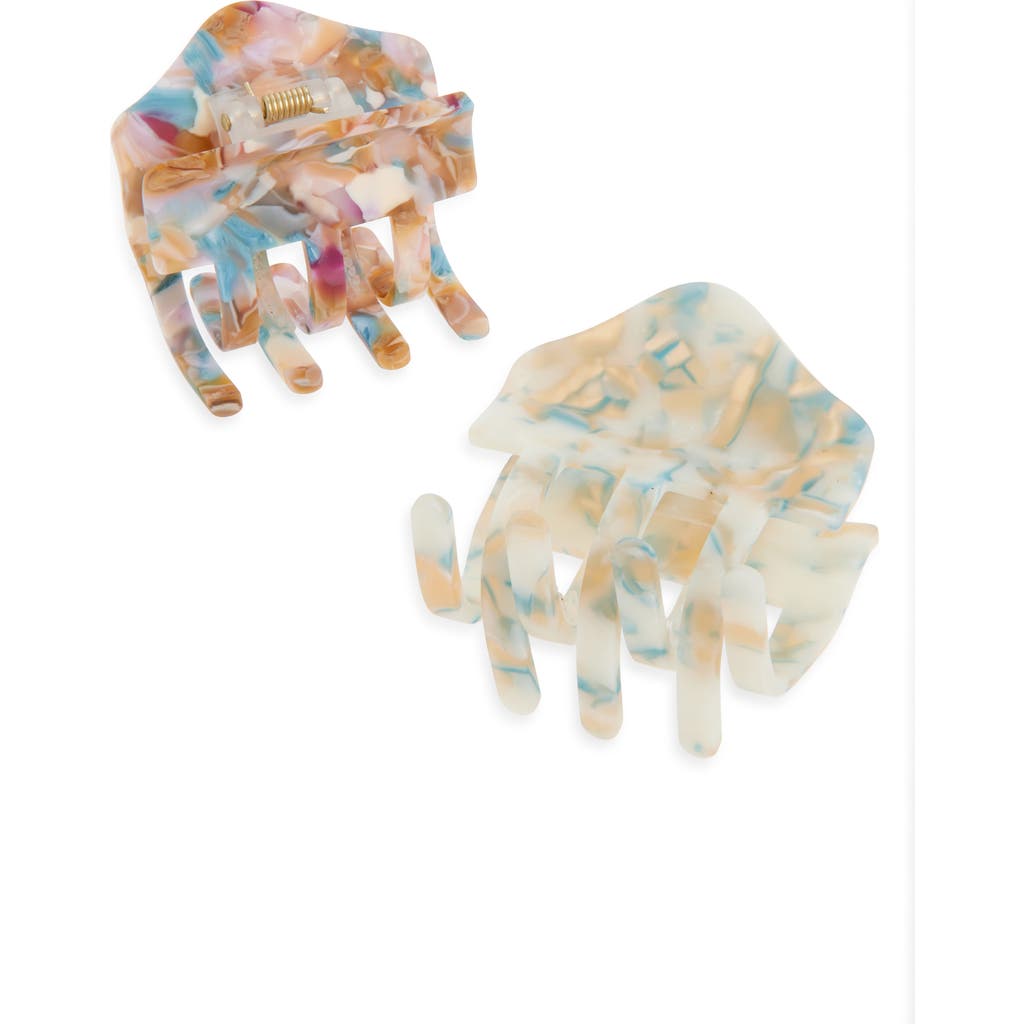 Natasha Tasha Assorted 2-pack Matte Jaw Hair Clips In Multi