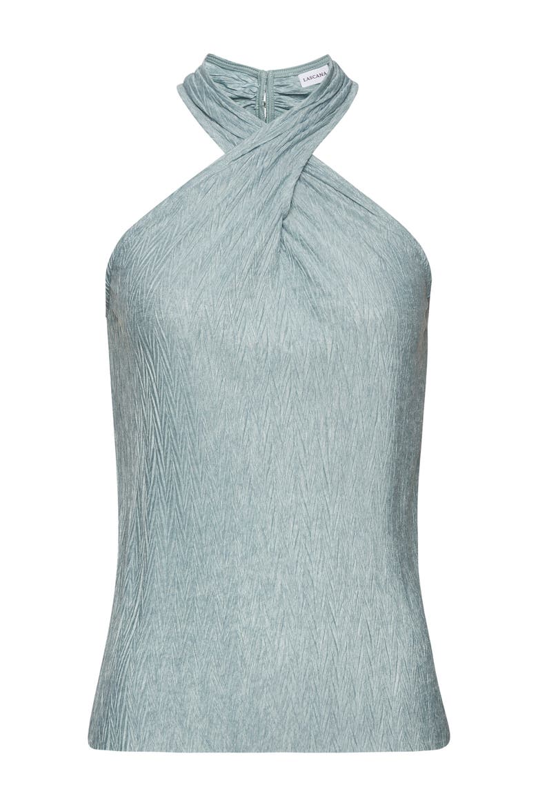 Crossover Halter Top, Alternate, color, Mint