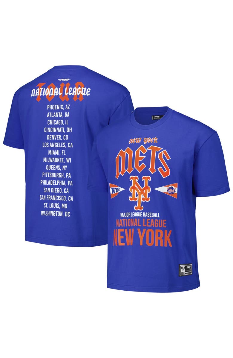 PRO STANDARD Men's Pro Standard Royal New York Mets Oversized City Tour T-Shirt, Main, color, Royal