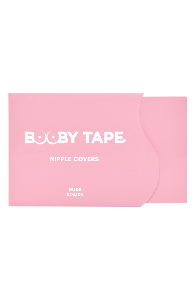 Booby Tape Set of 5 Nipple Covers, Main, color, Clear
