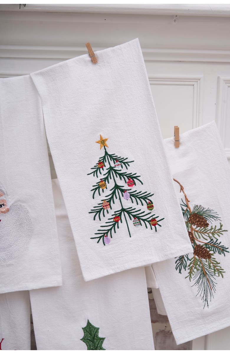 C&F Home Vintage Tree Towel, Alternate, color, Green