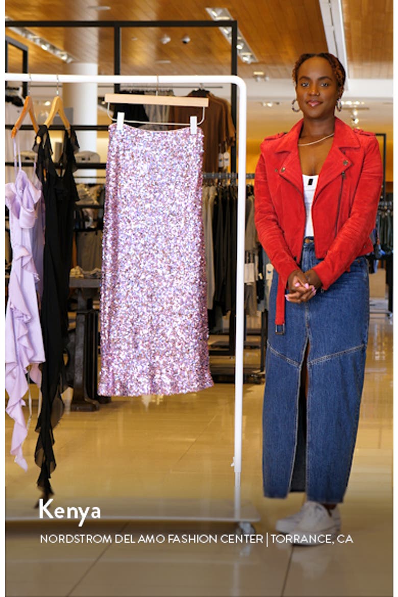 Sequin Midi Skirt video