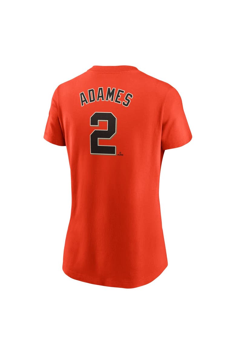 Women's Nike Willy Adames Orange San Francisco Giants Fuse Name & Number T-Shirt, Alternate, color, Orange
