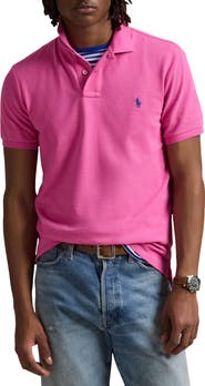 Polo Ralph Lauren The Iconic Solid Pink Cotton Piqué Polo