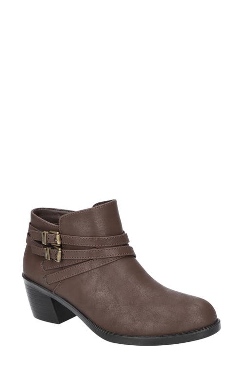 EASY STREET Kory Bootie in Brown Matte 