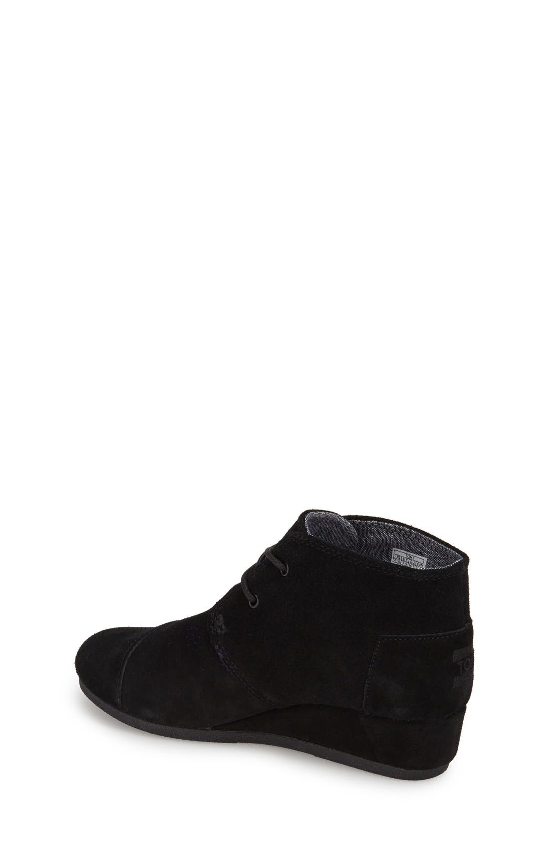 'Desert - Youth' Wedge Bootie, Alternate, color, BLACK SUEDE