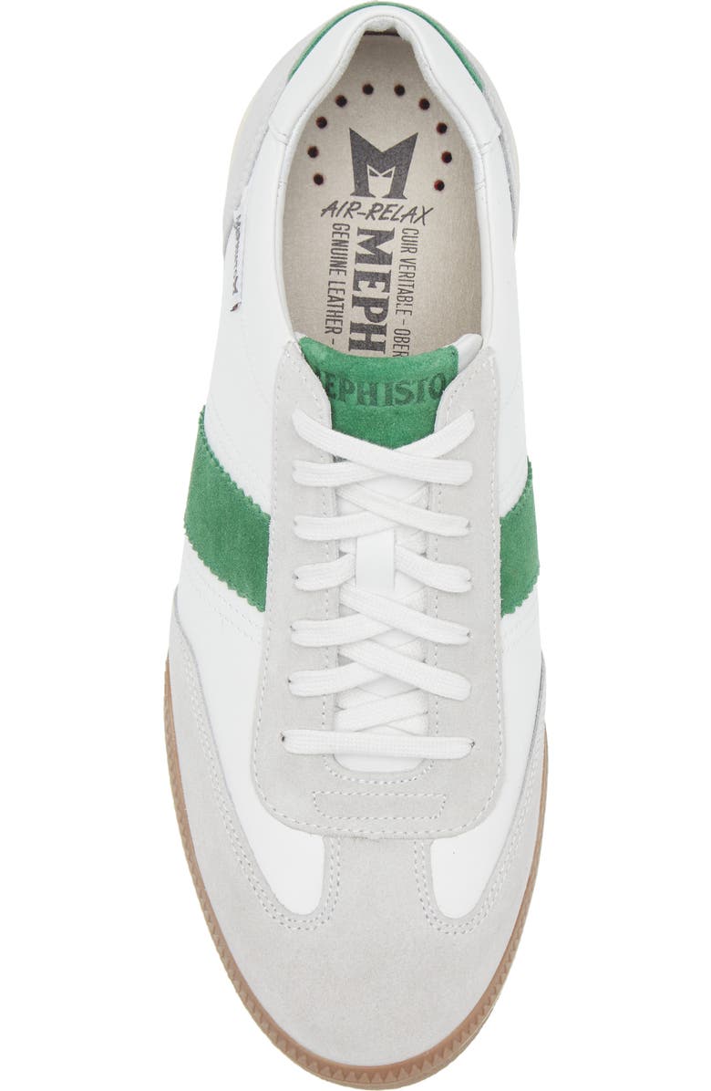 Mephisto Elyo Sneaker, Alternate, color, White/ Green/ Stone