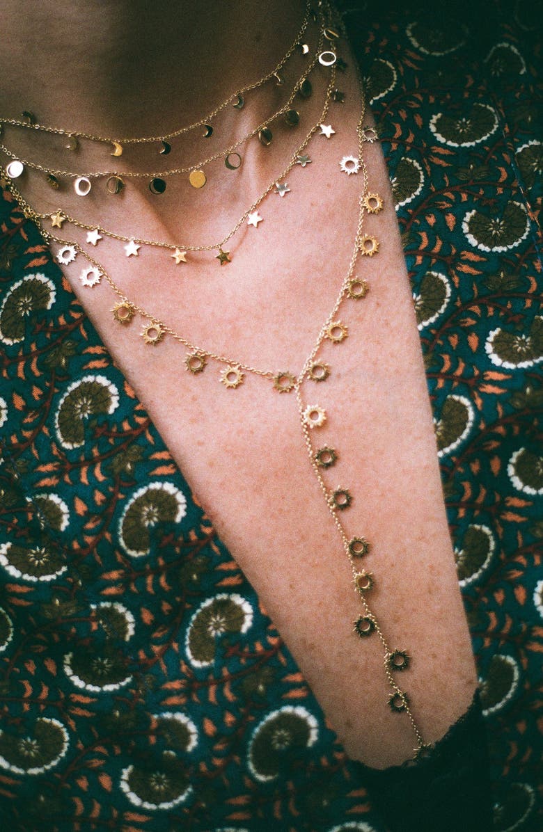 L'Atelier Nawbar Stars Charm Choker Necklace, Alternate, color, 