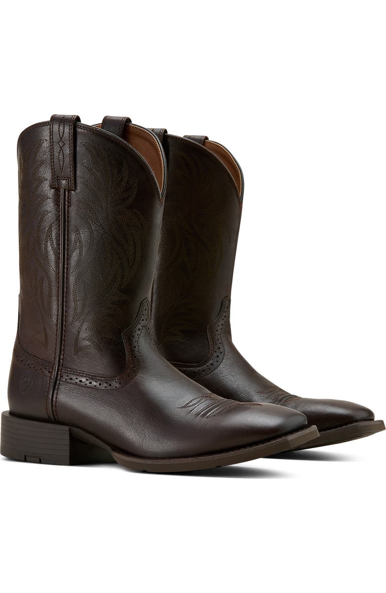 Ariat Sport Square Toe Western Boot, Main, color, Brown