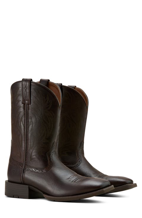 Sport Square Toe Western Boot (Men)