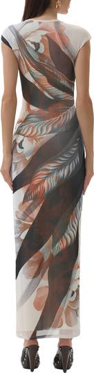 Cody Print Mesh Dress