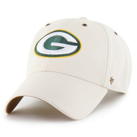 Men's Carhartt x '47 Natural Green Bay Packers Undyed Clean Up Adjustable Hat